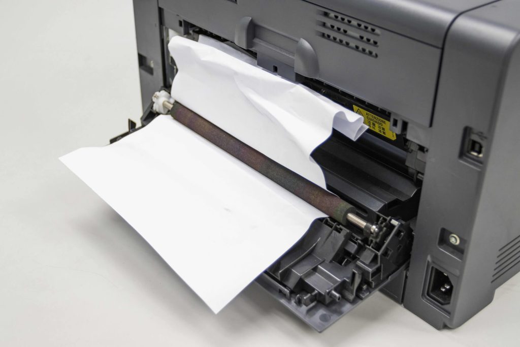 stampante con carta inceppata